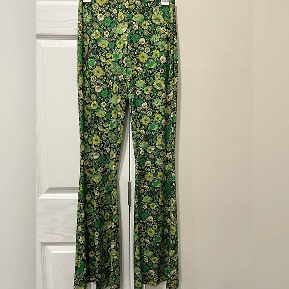 ZARA boho ,floral print , Retro ,FlarePants. - Picture 1 of 8